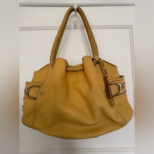 Cole Haan yellow leather bag